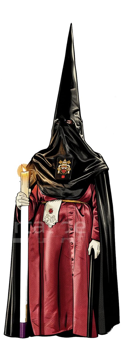 #PenitentesDeCadiz El Nazareno <a href="/NazarenodeCadiz/">Nazareno de Santa María</a> Jueves Santo
En las secciones del Señor, túnicas y antifaces de raso morado, y capa blanca con la Cruz de Jerusalén en rojo y cíngulo amarillo. En las secciones de Virgen, túnicas de color guinda y capa y antifaz negro, todo de