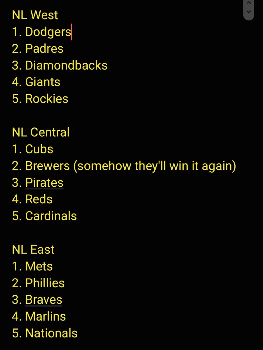 With spring training starting tomorrow here are my annual division predictions (do not check how I did last year)