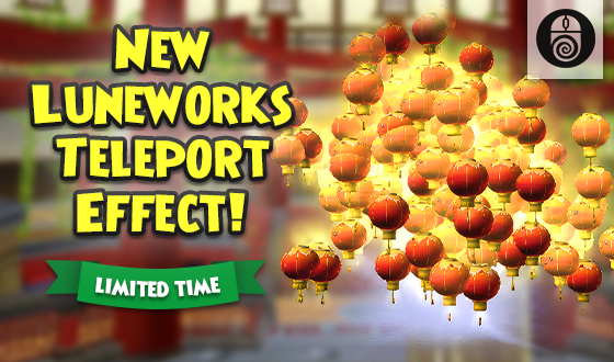 Good fortune travels fast this Lunar New Year! 🏮

The Luneworks Teleport Effect has arrived in the PC Crown Shop, don’t miss it before 3/3. wizard101.com/game/lunar-new… #Wizard101