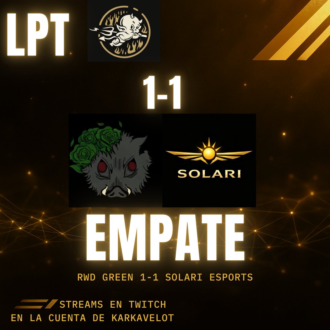 Y LA PELEA DE DIOSES ELIGIÓ VENCEDOR!!!

Un... empate??

Efectivamente, eso es lo que ocurre cuando dos de los mejores se enfrentan, y es que RWD GREEN y SOLARI han sido sin duda absolute cinema hoy en la grieta!!

GGWP a ambos y literalmente GRACIAS por los games, cine!!!!!!!