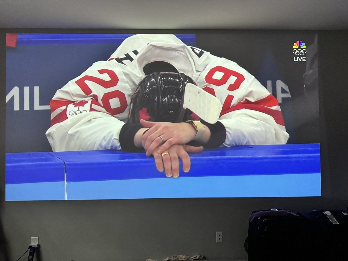 TweeterNorm's tweet photo. USA USA USA

US vs Canada! 

The love of country by the coach and players! Watch the coach reaction! 

@NBCOlympics 
@Canada 
@AmberGlenn_ https://t.co/k7521B96Aj