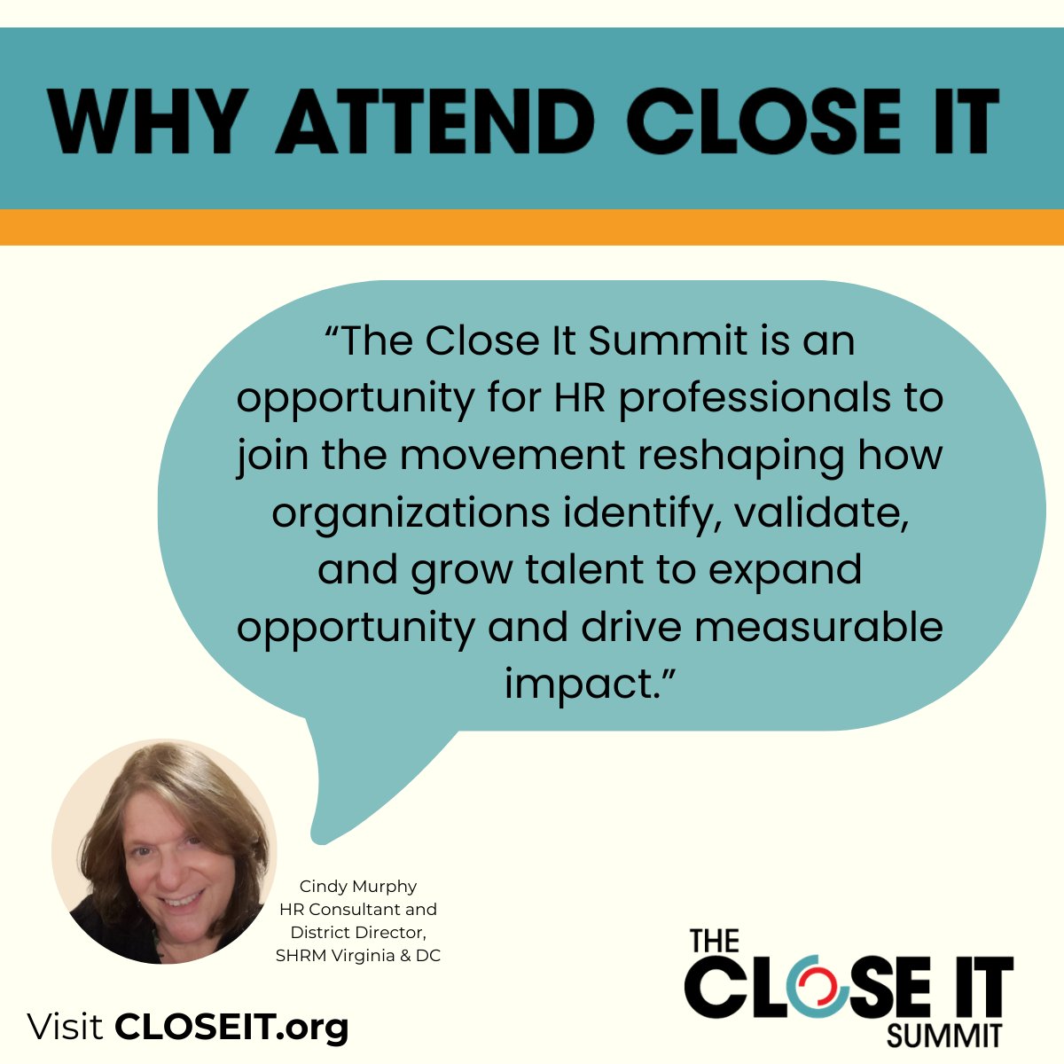 If talent is our biggest challenge, skills-first strategies are our biggest opportunity! Join HR leaders, educators, workforce development providers, &amp; innovators to turn workforce challenges into actionable solutions that strengthen business performance. closeit.org