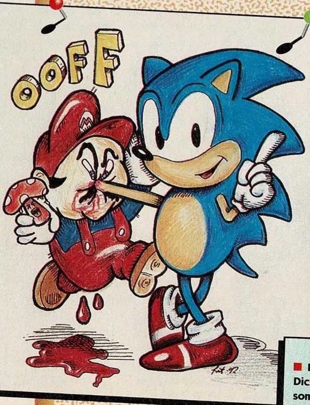 Espero que sea bait lo que dice...porque estos dibujos de aquí existen desde los 90, dibujos que eran aceptados por una revista oficial de Sega xd: