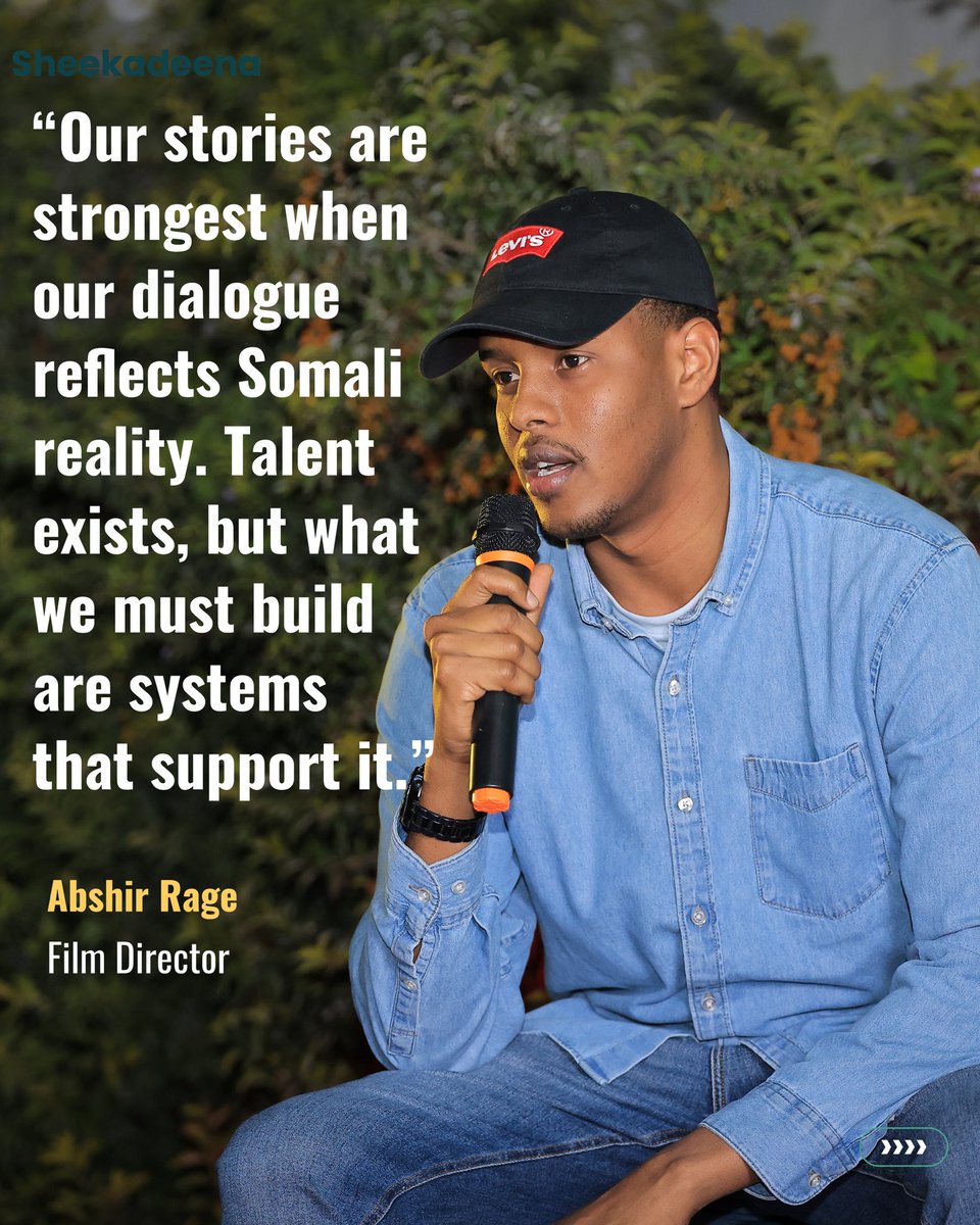 sheekadeena_'s tweet photo. We brought together the voices shaping the future of Somali cinema, reflecting on craft, community, and the courage to create with intention.

Swipe to see what happens when creatives minds come together.

#Sheekadeena https://t.co/jgKssQYw4b