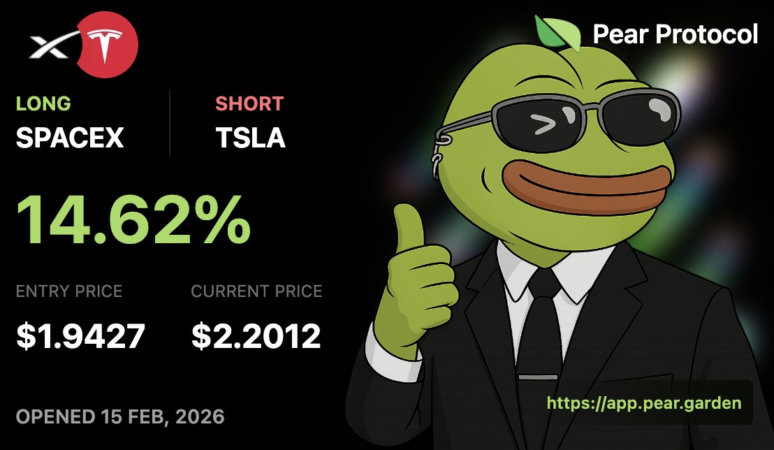 RBcapital__'s tweet photo. The $ELON spread. 

$SPACEX $TSLA @pear_protocol https://t.co/91fG8xLcUx