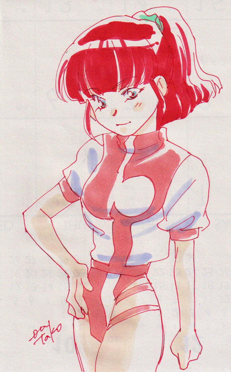 ラフ絵ですからと称しヤフオクに出すカレンダー裏の絵。てかさ、真面目