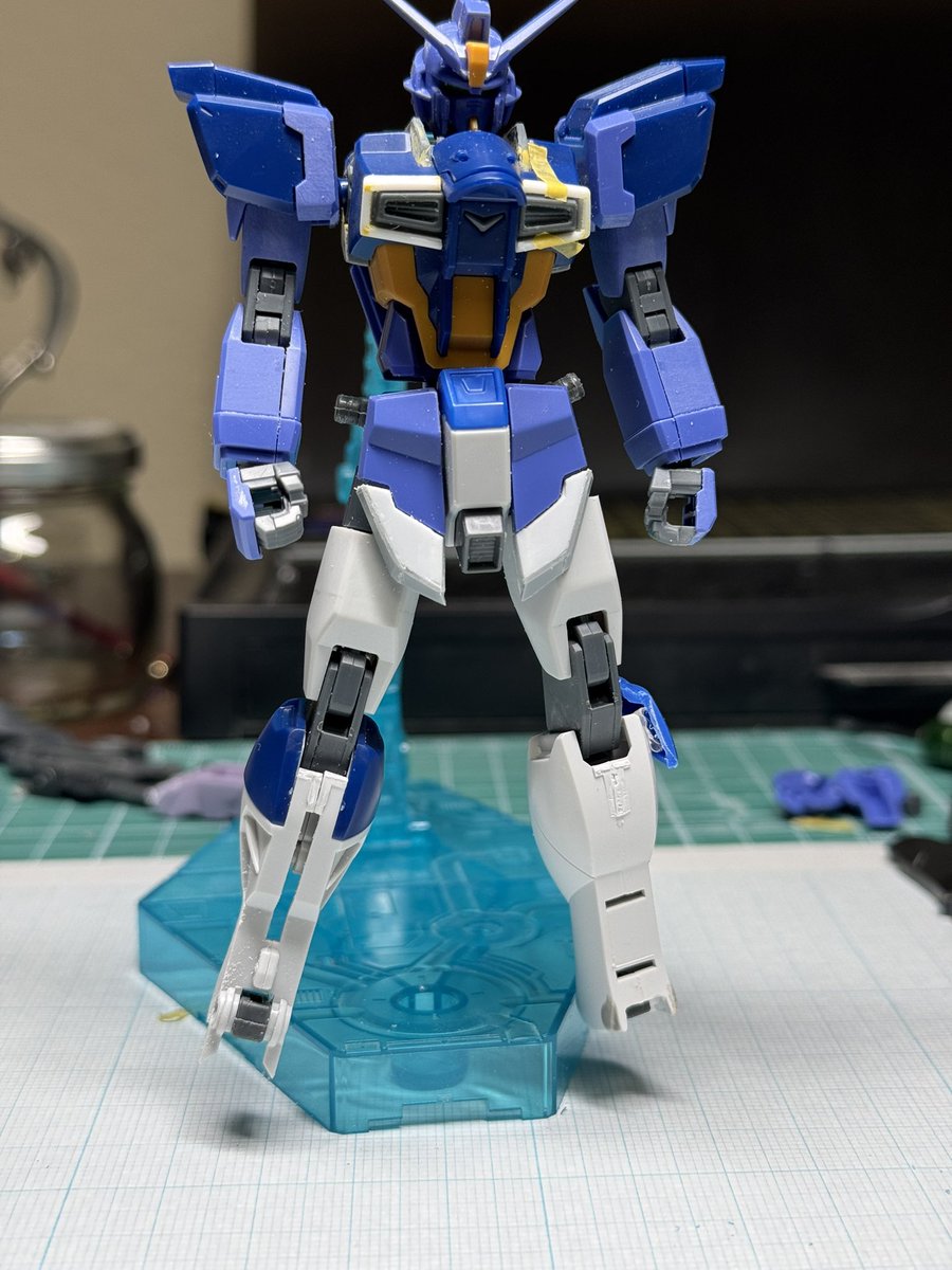 ガンプラ好きとつながりたい #ガンプラ改造 出勤前にちょい模活。 足の
