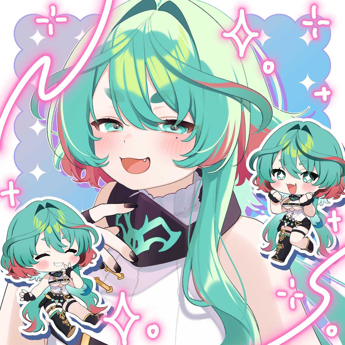 Heyyyy did you guys know my best friend (aka wife) debuted last month!!! She's sooooo cute and soooooooo hot btw

Sorry this was a bit delayed, but I love you and can't wait to play minecraft with you soon <a href="/Amaya_Whisper/">Amaya Whisper 🧪🗡️ GLITCH STARS</a> mwaaaah

#Ceramake #Amayapaint
🎨@/killifish_