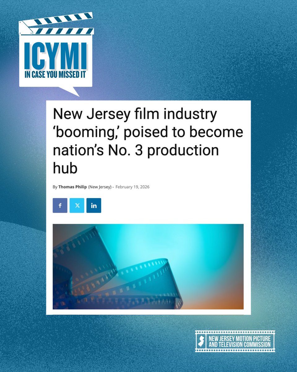 NJ Motion Picture & TV Commission tweet media