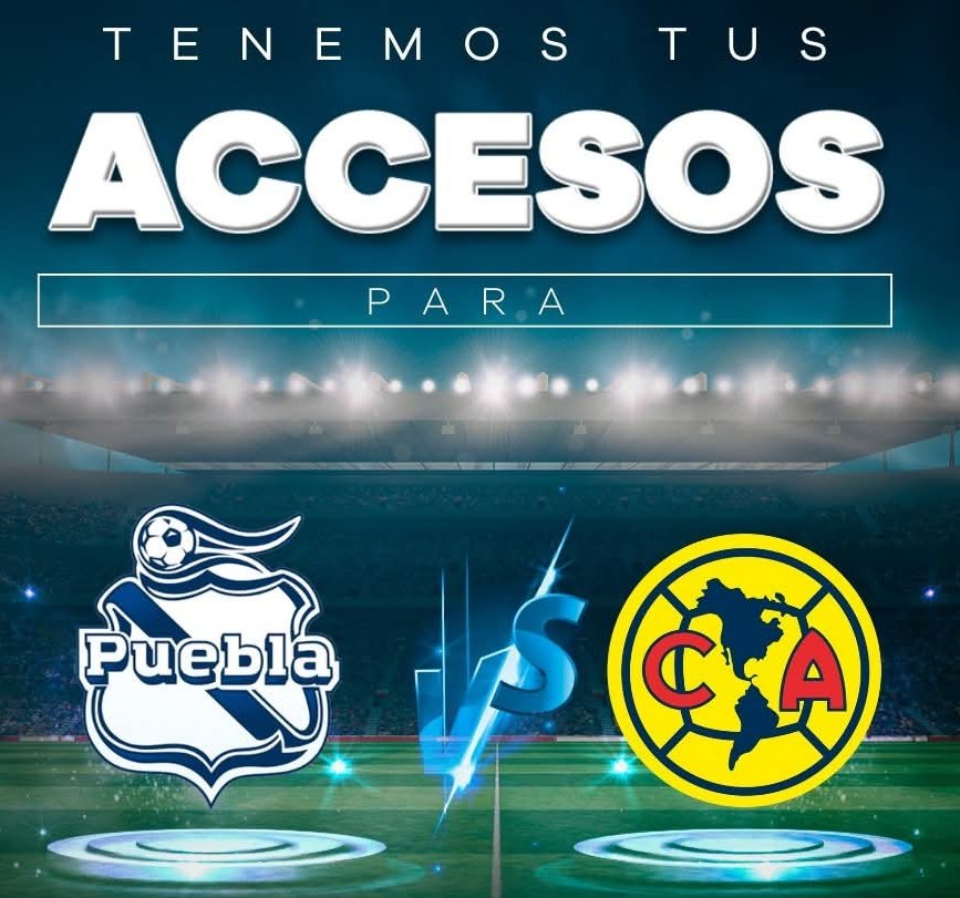 🎟⚽ <a href="/ClubPueblaMX/">Club Puebla🎽</a> quiere conseguir la victoria en casa en contra de <a href="/ClubAmerica/">Club América</a> 🎟⚽

GANA tu acceso DOBLE.

🎽 Reacciona a esta publicación.

🎽 Dinos la última vez que #Puebla ganó al #América en el Cuauhtémoc 

🎽 Ser seguidor

El viernes daremos al GANADOR 🏆🏆🏆.