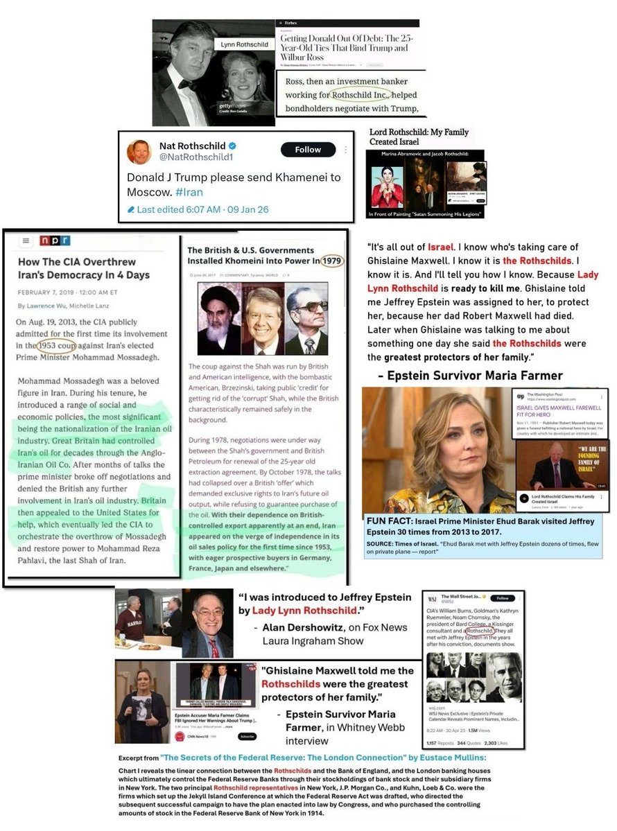 <a href="/LizCrokin/">LIZ CROKIN</a> THE ROTHSCHILDS HAVE ORDERED THEIR AGENT TRUMP TO COUP IRAN

THEY ORDERED THE US TO COUP IRAN SUCCESSFULLY IN 1953 AND 1979 AS WELL

IT'S SO THEY CAN LOOT IRAN'S RESOURCES