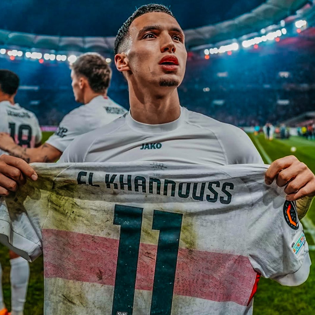 🇲🇦⭐ Bilal El Khannouss (21) has 14 goal contributions in 30 appearances for Stuttgart this season. 🪄 

He's on loan from Leicester City. 📈