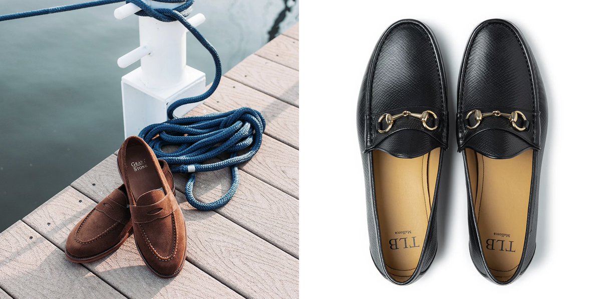 dieworkwear's tweet photo. This list will mostly focus on penny loafers because that's the most popular style, but every one of these companies will have things such as horsebit loafers, tassel loafers, and sometimes even Belgian style loafers. 

1. Meermin: The most affordable on this list at around $230. They have two primary toe shapes — a slightly sleeker style that can be worn with tailoring and then a more rounded style that's better for casualwear. The construction tends to be slightly stiffer than other makers on this list, but will break in just fine. Use them around the neighborhood for short spurts before taking them out on all-day walks. 

2. Quoddy and Rancourt: Two US makers who produce hand-sewn penny loafers in Maine. By handsewn I mean the apron is sewn using just a needle and thread (no machine). Both companies offer beefroll penny loafers, which are called so because they have little bits that resemble a roll of beef. These styles go best with things like flat front chinos, oxford button-downs, and Shetland sweaters. Both companies have MTO programs if you want a different leather upper or sole style. 

3. Morjas and Myrqvist: A little sleeker and European with marketing aimed at slightly younger people. Morjas is right at $400, but you can get a $20 coupon by using their "refer a friend" program. Myrqvist uses a softer single-rubber sole if you want something with more traction on indoor floors or simply want something with no break-in period. (The style is sometimes called a "city sole" at other companies). 

4. Grant Stone and TLB Mallorca: Grant Stone offers a shape that works between casualwear and sport coats. I prefer their loafers in suede, rather than the pull-up Chromexcel (CXL). TLB offers a higher level of construction. They use leather heel stiffeners, rather than the Celastics you'll find elsewhere on this list. 

All of these shoes are made from full-grain leather and Goodyear welt soles. There are a ton of other options, such as Jay Butler, and ways to get higher-priced loafers for less, such as waiting for Alden Factory seconds to drop at The Shoe Mart.