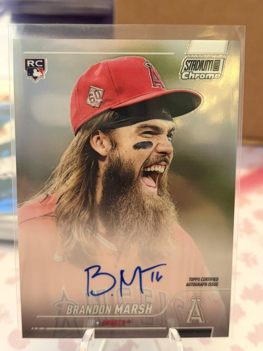 2022 Topps stadium club chrome Brandon Marsh auto $20 shipped