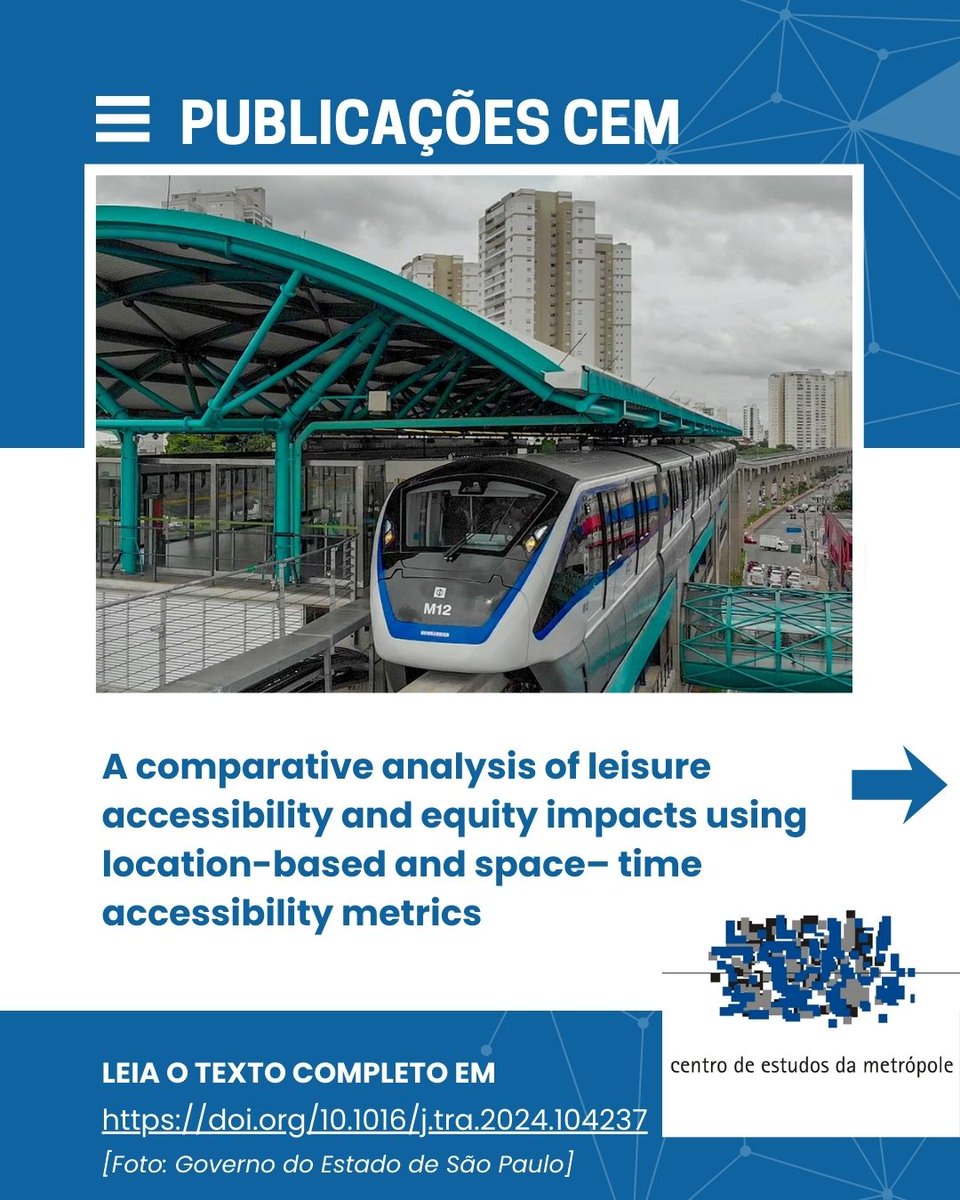 CEM-Centro de Estudos da Metropóle tweet media