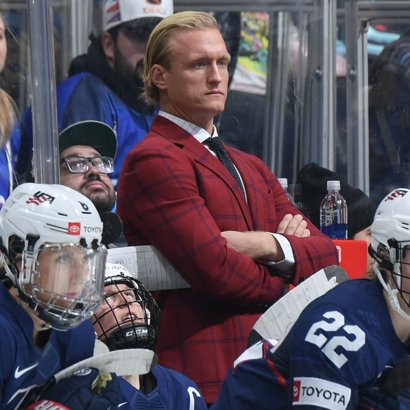 USA's coach looks he should be the next villain in the up coming mighty ducks movie