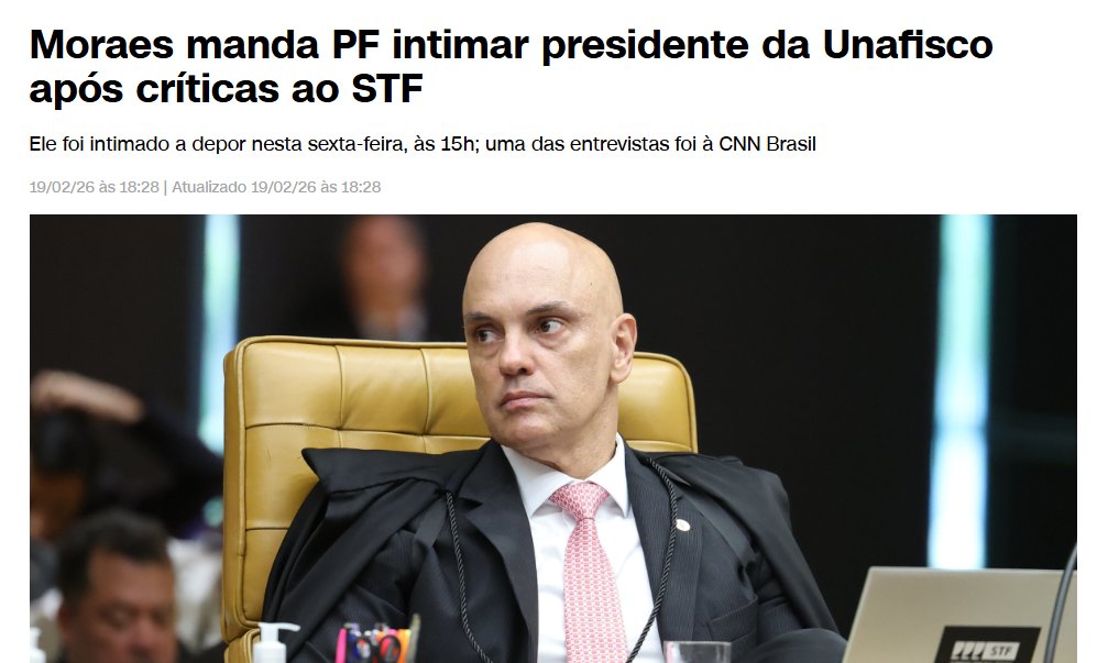 marinahelenabr's tweet photo. O presidente da Associação Nacional dos Auditores Fiscais criticou a operação de Moraes contra a Receita e disse que era menos arriscado investigar o PCC do que altas autoridades.

Foi intimado a depor por Moraes.

Cenas que só seriam possíveis em uma DITADURA! https://t.co/TbzR5FTELS