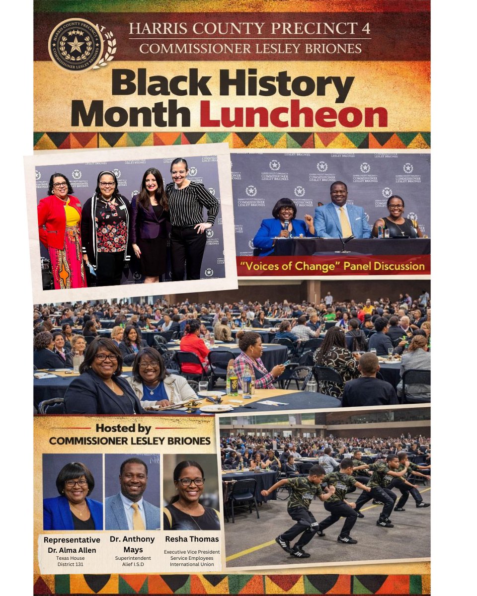 On Tuesday, B2Z had the honor of attending Commissioner Lesley Briones’ Black History Month Luncheon in Houston.

What a powerful and meaningful afternoon.

From the moving performance of “Lift Every Voice and Sing” to the inspiring panel discussion, Voices of Change, the room