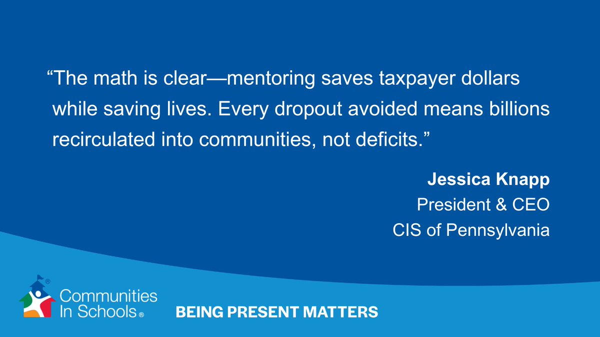 CISNational's tweet photo. One caring adult can change everything ❤️ Mentored students have higher GPAs, fewer absences, and stronger graduation outcomes.

Read @CISOFPA's op-ed (from PennLive) to learn why mentoring is essential to preventing dropout: https://t.co/G4WRPMNHhN

#BeingPresentMatters https://t.co/iDIZnUcUH6