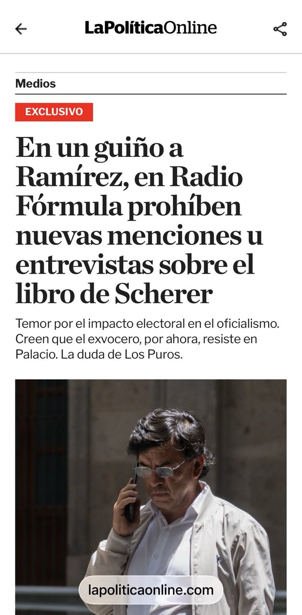🔴 INCREÍBLE que una Radiodifusora ⁦<a href="/Radioformulasa/">Radio Fórmula SA</a>⁩ le tenga MIEDO a  Jesús Ramírez Cuevas ! Pues que deben? Mejor vean “Nuestra Mañanera” en ⁦<a href="/AtypicalTeve/">Atypical TE VE</a>⁩ ahí SI hablamos de TODO y con PRUEBAS !