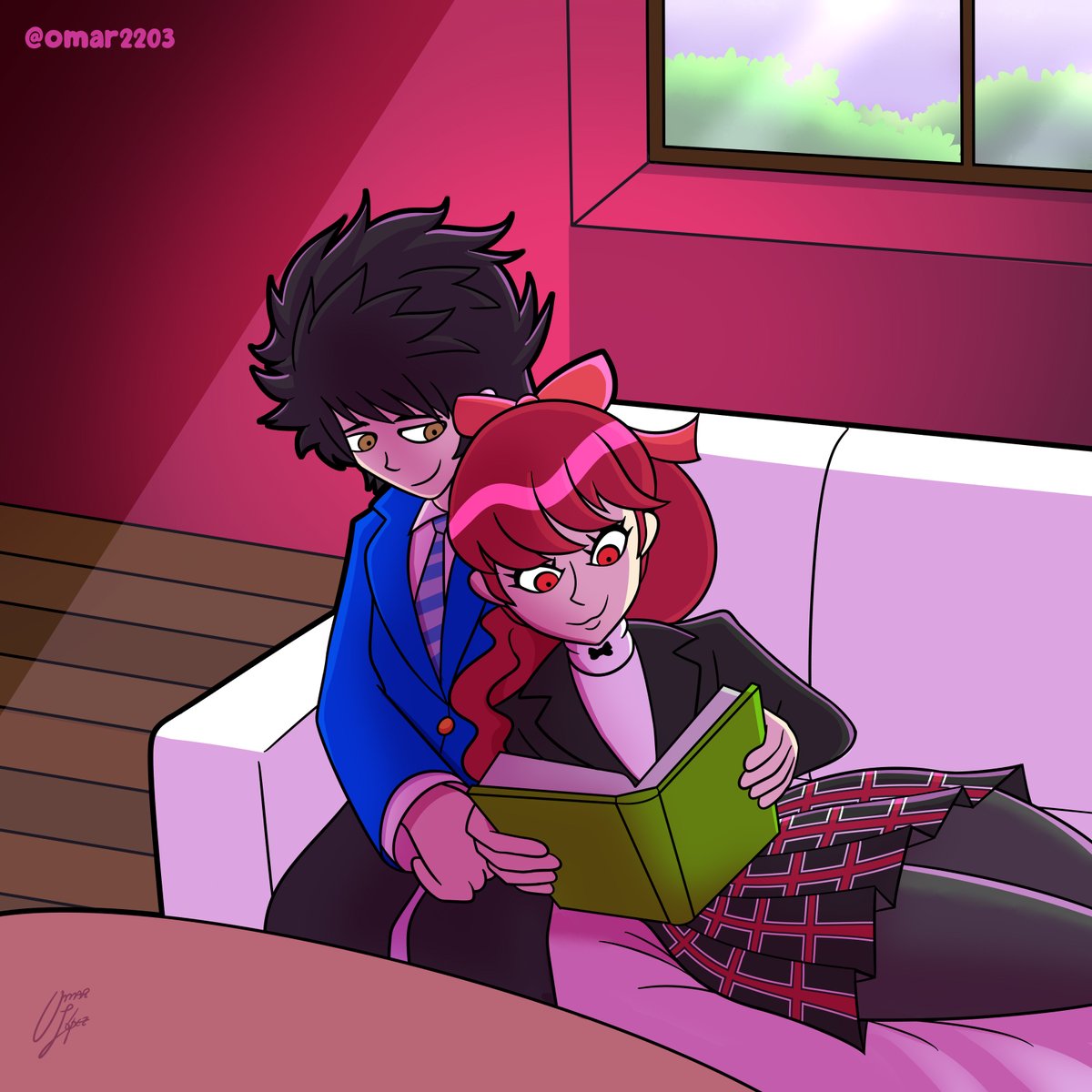 El_Omar2203's tweet photo. C0mmission for @Noxyfied depicting @angel_arle and @jkid101094 respectively with other characters https://t.co/w3BqKe8mzu