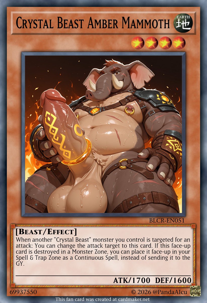 PandaAIcu's tweet photo. Crystal Beast #3
Gladiator Beast Amber Mammoth

Wanna download them all in high quality? Join my telegram channel https://t.co/juDY4xRLAs

#NSFW #NSFWfurry #FurryAI #aiart #aifurry #aifurryart #aigeneratedart #furryai #CrystalBeast https://t.co/MBAwD4s5rS