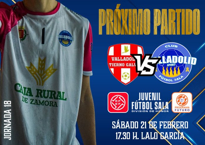JUVENIL DH | Próximo partido 

📆 Sábado 21 de febrero 
⏰ 17:30 horas
🏟️ Lalo García
🔢 Jornada 18
🆚 Tierno Galván

#AzulEsElColor