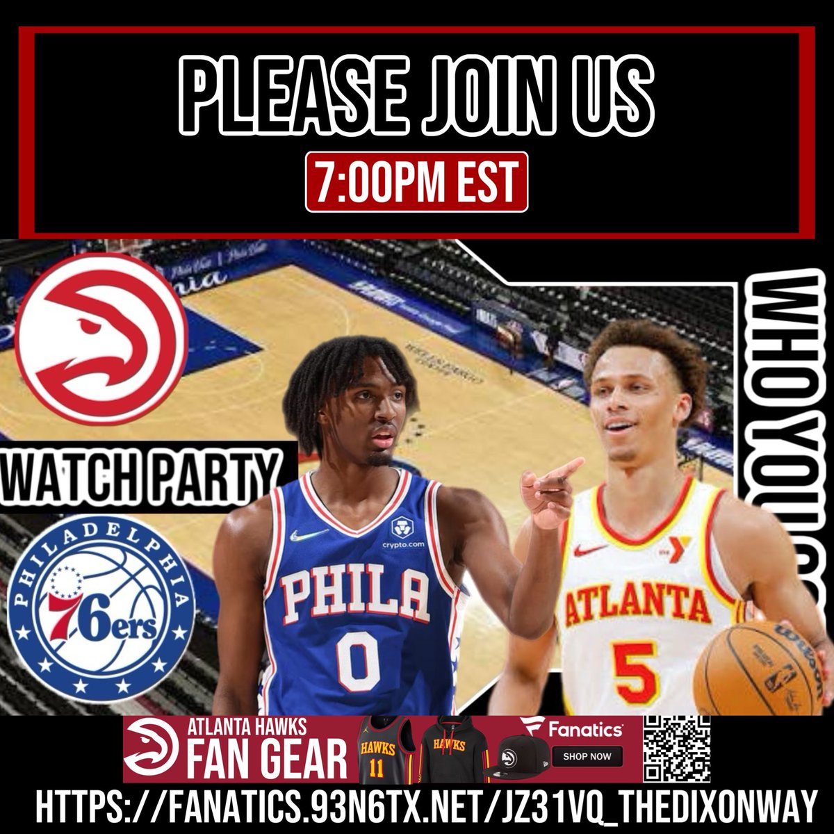Please join us at 7pm est for the #truetoatlanta #TheDixonWay #nba #atlantahawks watch along Atlanta Hawks vs Philadelphia 76ers | Live Play by Play Stream | #nba #n... youtube.com/live/glwbiSsxa… via <a href="/YouTube/">YouTube</a>