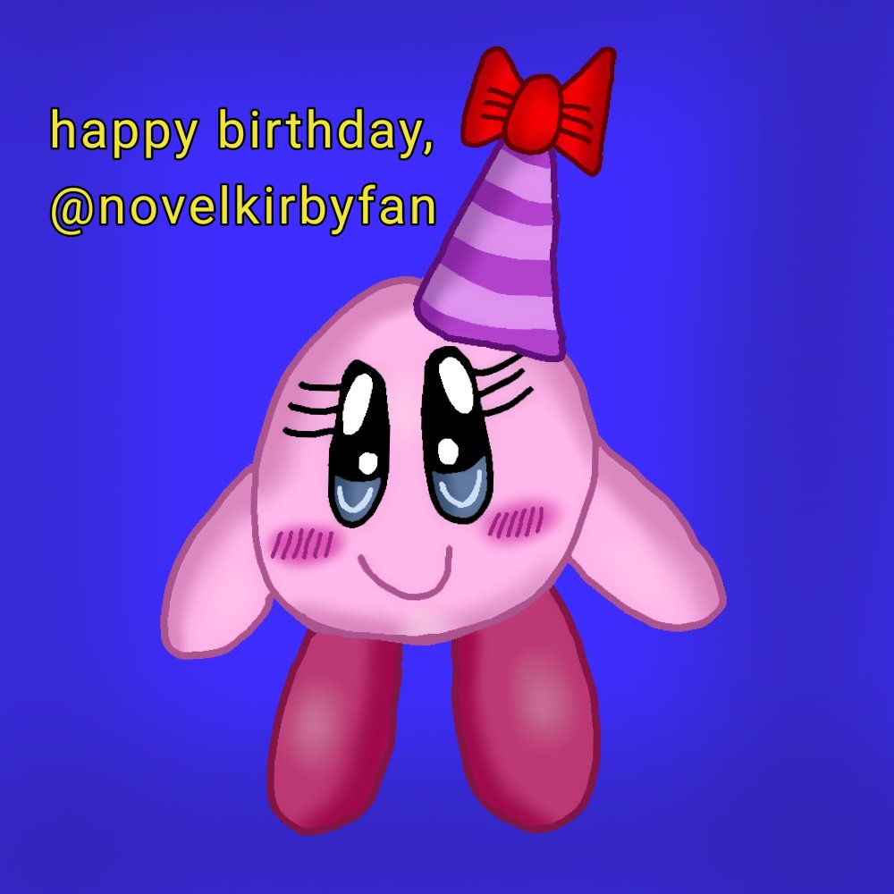 Here's the first birthday gift that I drew for @NovelKirbyFan 's
