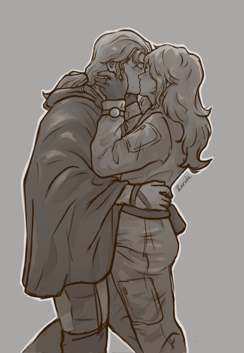 KaridaDraws's tweet photo. Ah they're making my heart melt 🫠 #mgs #MetalGearSolid #mgs3  #SnakeEater #BossEva https://t.co/ljggyySqTo