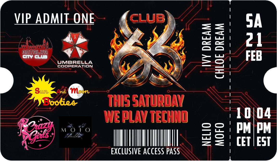 3dxUmbrellaCoop's tweet photo. ANTALYA City Club feat ︀︀UMBRELLA™︀︀
You can’t fake the underground - you have to feel it
Here is your invitation
Saturday 21th February - 22 pm
@3dxUmbrellaCoop
︀︀#AttallyaCityClub
#newSaturday @3dxchat #Bass #Underground #Techno #ExclusiveClub https://t.co/fn38SO0ckp