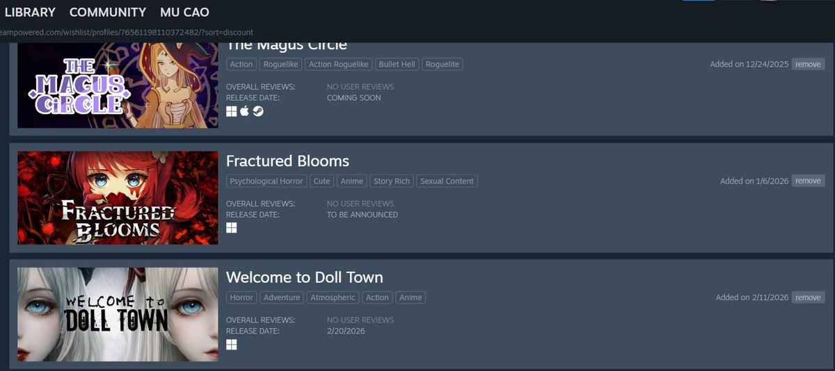Mu_Cao's tweet photo. @lifeindolltown Wishlisted and ready to play soon! https://t.co/iyACDiG56z