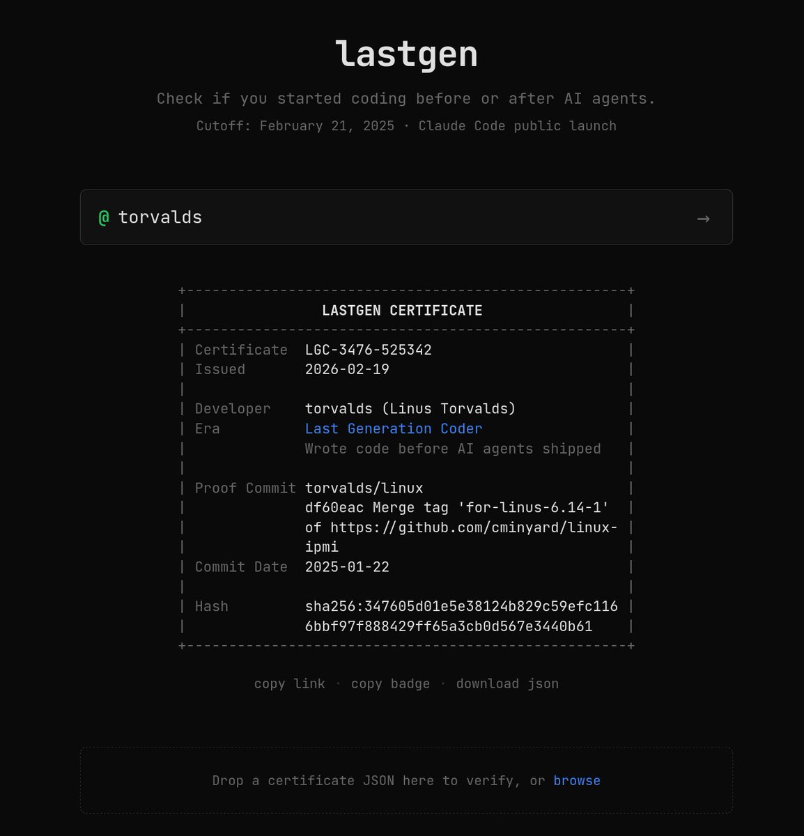 there are now two types of developers:

those who wrote code before AI agents, and those who didn't

find out which one you are: pgagnidze.github.io/lastgen

<a href="/claudeai/">Claude</a> 

#ClaudeCode #birthday #Developers