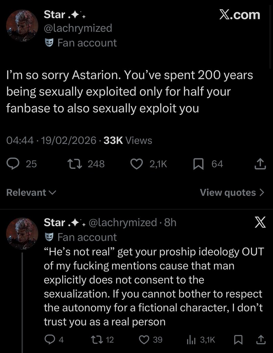 solasakgae's tweet image. the concept of sexually exploiting a fictional character