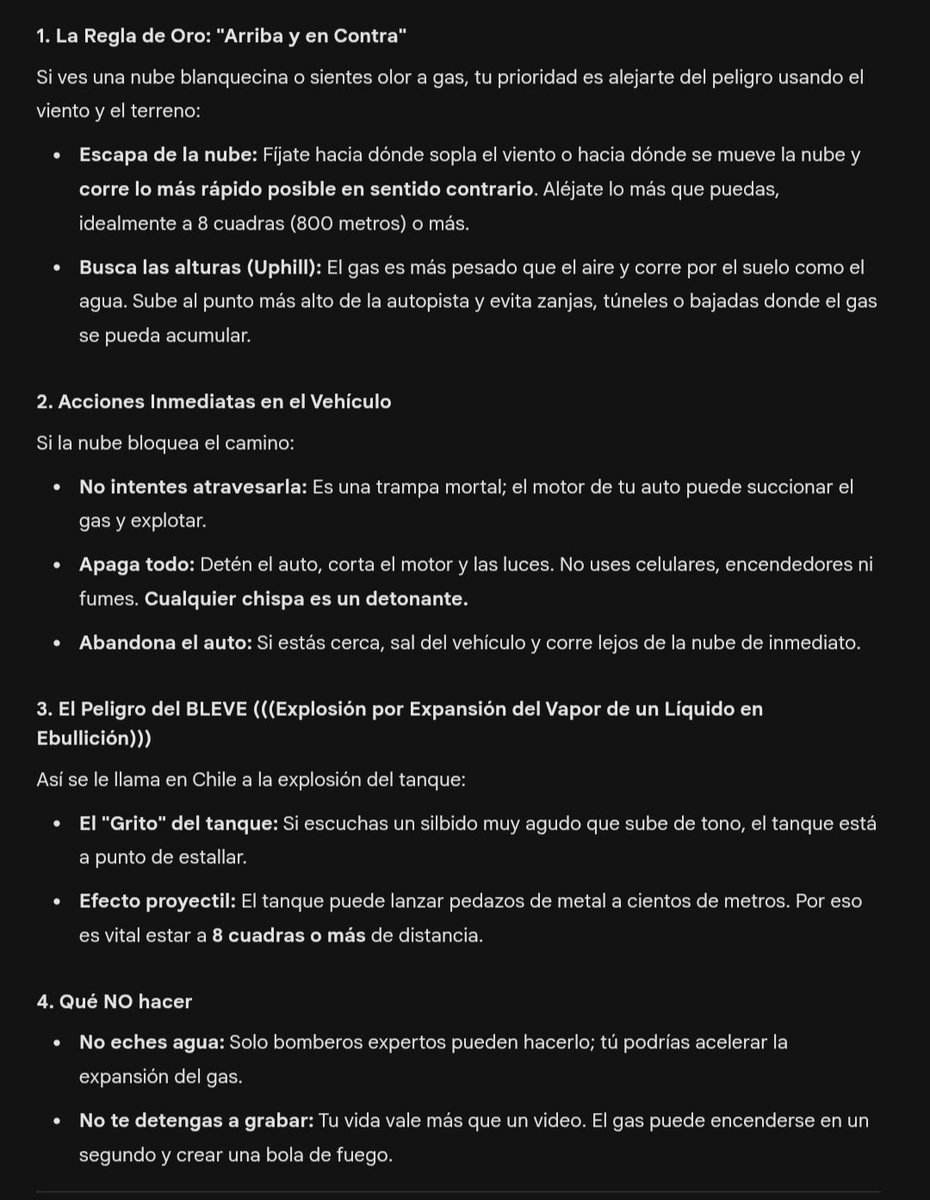 ¿Qué hacer ante un accidente con gas licuado como el del camión en #Renca? Acá las recomendaciones. Cuídense. 🙏#explosión #quilicura #gasco