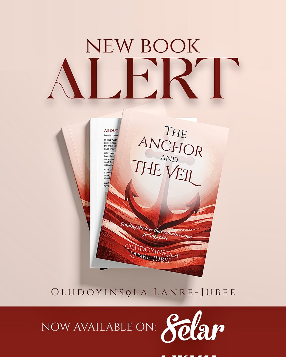 Good evening, people. 

So my wife authored a book on love and marriage according to the biblical template. 

It's one I highly recommend. (Before nkọ́😁)

But seriously, we launch on Saturday 21st February, 2026.

Let's order and recommend. 

selar.com/n17x3b1517