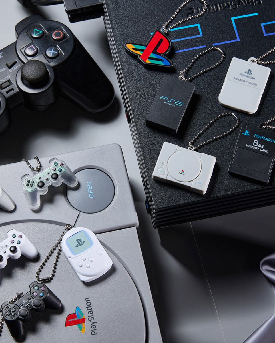 The coolest thing on the internet rn is this Playstation collectible mini charms by Bandai Candy.