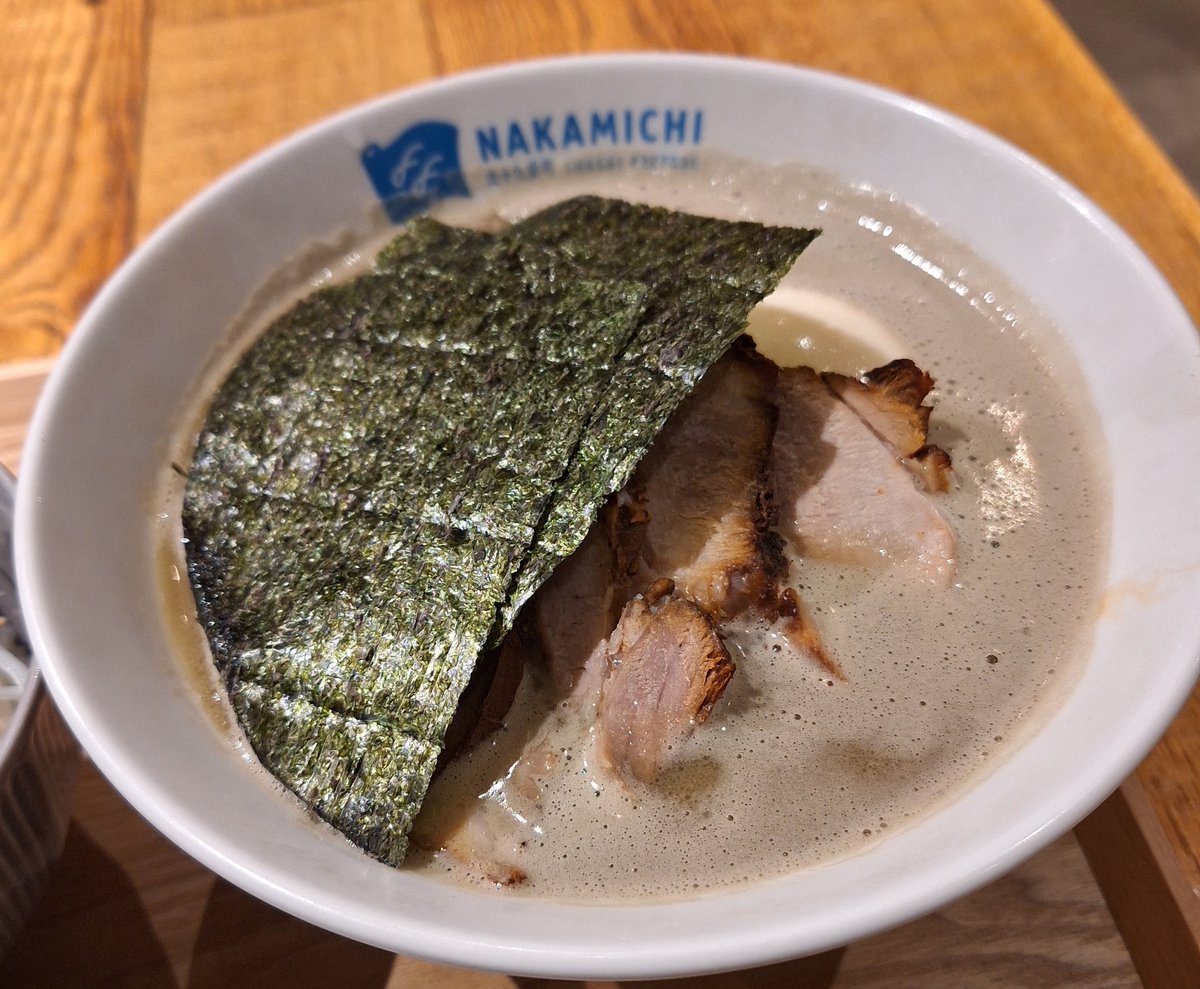 NAKAMICHI @山武郡九十九里町 特製やさしい濃厚煮干そば ミニしらす丼