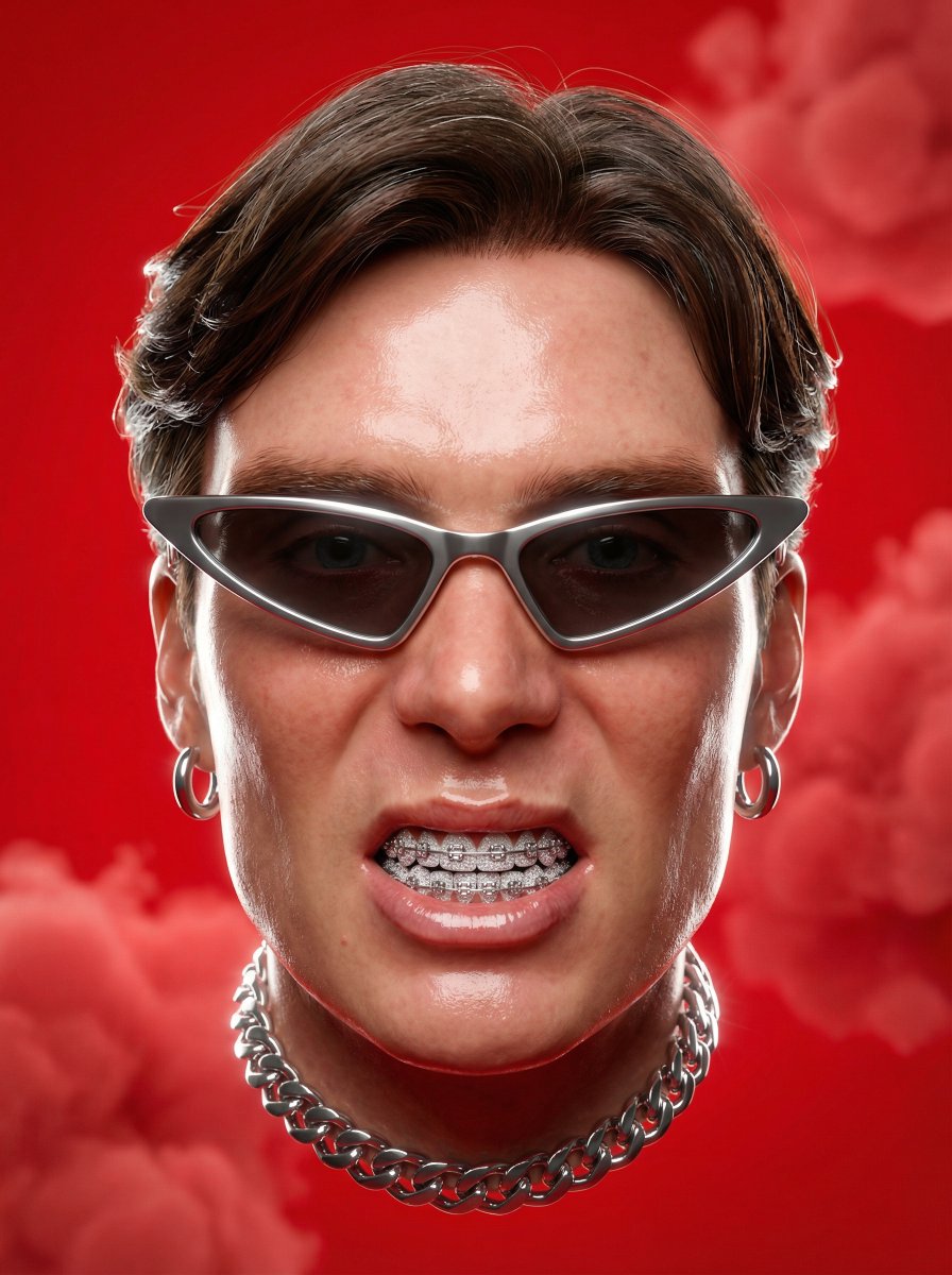 Transforma tu foto en retrato 3D futurista

1️⃣ Ve a Gemini 3 y activa la opción de imagen.
2️⃣ Sube una foto tuya.
3️⃣ Introduce el siguiente prompt.

“A hyper-stylized, dynamic 3D head portrait floats against a vivid red background with soft volumetric clouds and seamless shading.