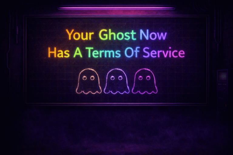 MrComputerSci's tweet photo. 😱 Meta just patented your digital ghost. December 2025.

Their AI wants to simulate you after you die. Your posts, voice, video calls to grieving family. All of it.

Is this grief tech? Or the ultimate data grab?

Full article below. For free. ⬇️ https://t.co/V0qkJ2dbvF