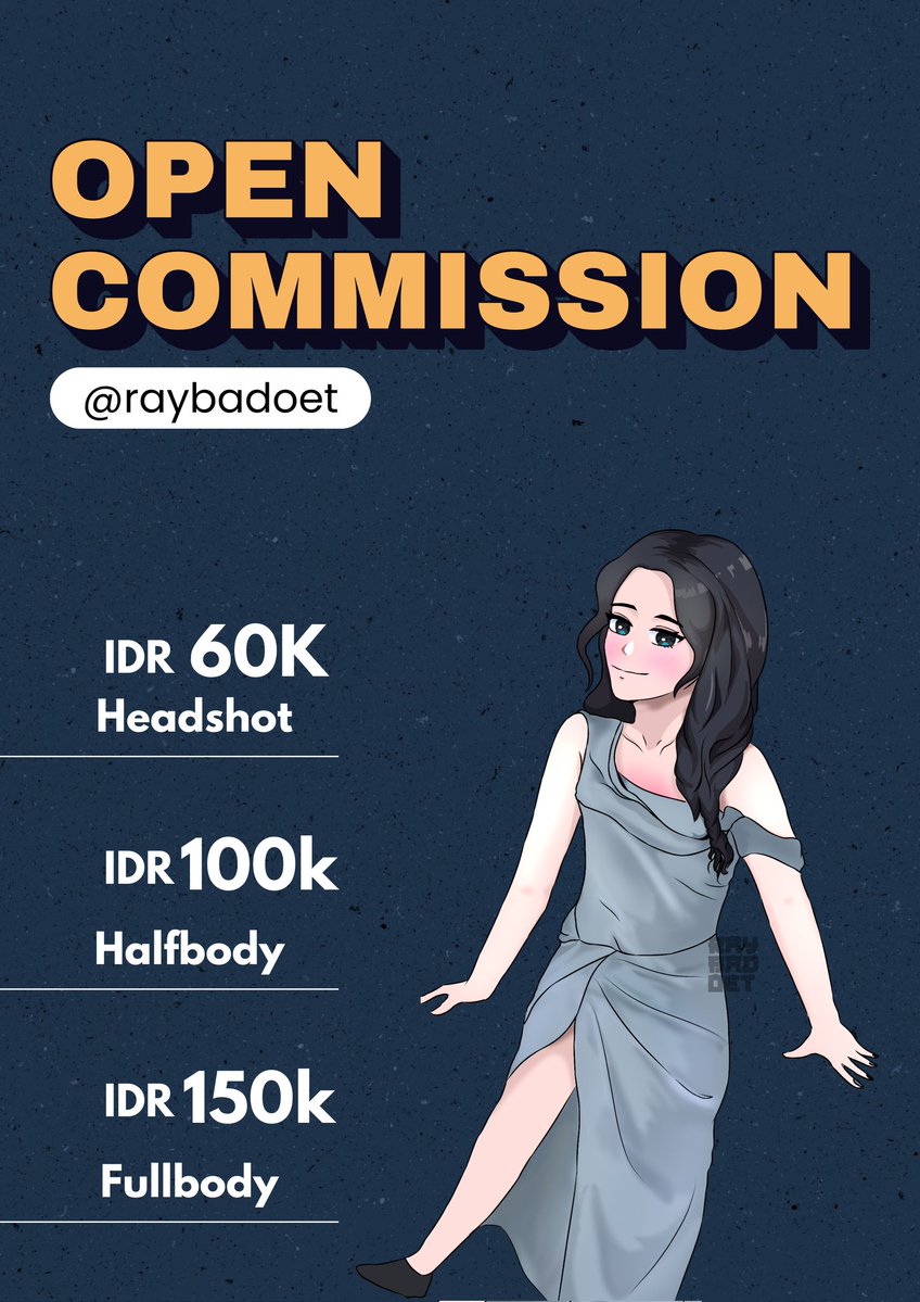 Eitsss, haloo aku open lagi open commission nih...
ada yg tertarik??
like &amp; retweet are really appreciated
Bisa DM jika tertarik dan pertanyaan lebih lanjut

#commissionsopen #commissionart #artwork #Commissionsheet #wts