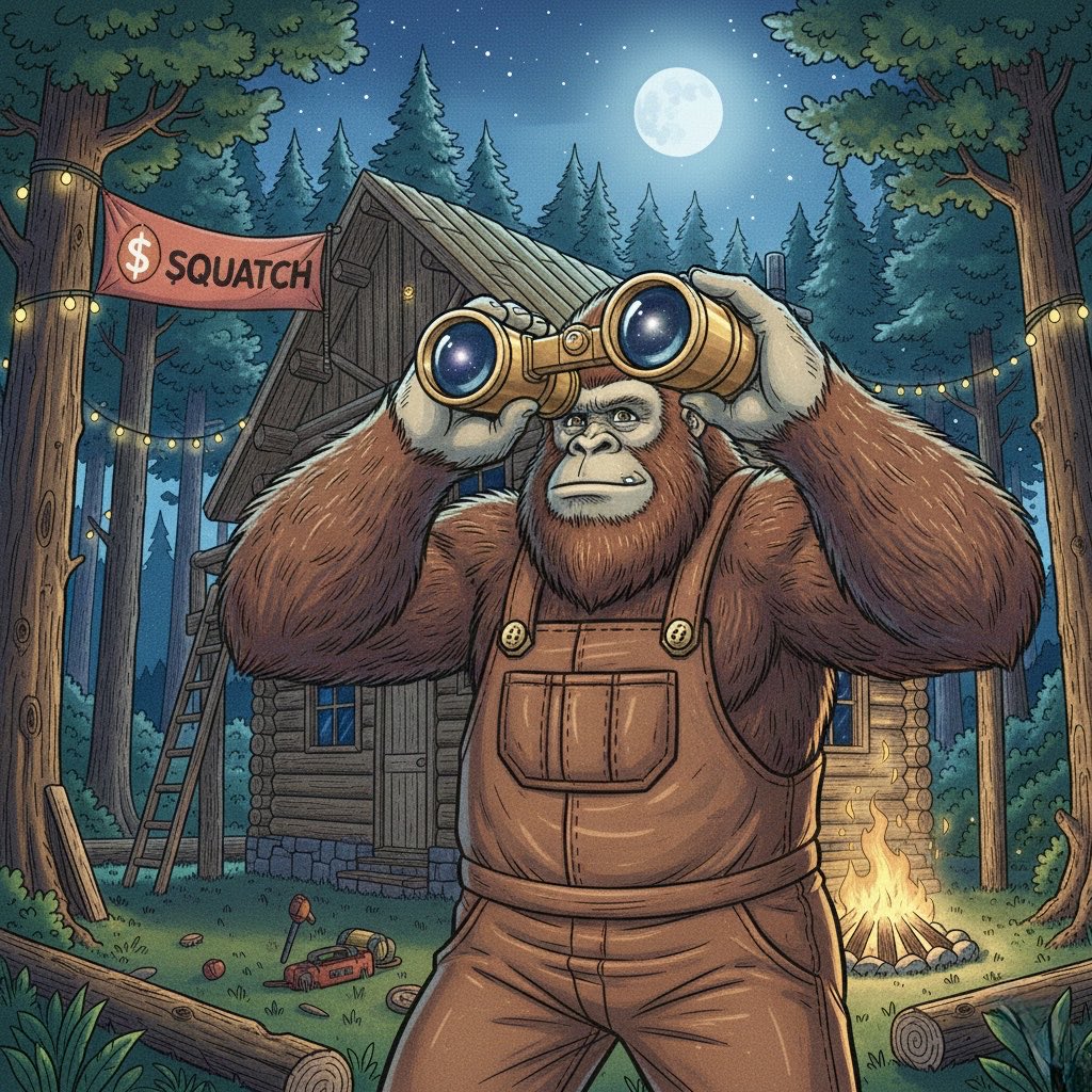 Squatchhodl's tweet photo. Squatch has been scouting the perimeter, and the view is interesting. I see plenty of scouts in the brush, but not enough hunters in the camp.
A lot of you are watching the movement, but the real ones are holding the line.

$SQUATCH #Solana #SOL #HODL #CryptoCommunity https://t.co/7a8izdoD58
