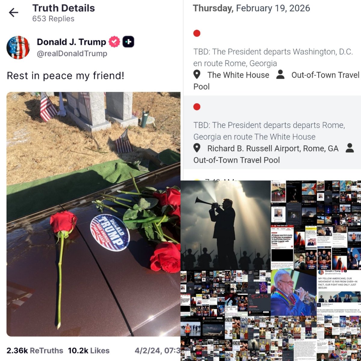 THE LIGHTS GO OUT IN GEORGIA > ROME WILL FALL 🛩

Mathew 24:29: Immediately After The Tribulation The Sun Will Be Darkened, And The Moon Will Not Give Its Light; The Stars Will Fall From The Sky, And The Heavenly Bodies Will Be Shaken🎯

Trump Tweeted His Grave 1️⃣ Year 🔟 Months
