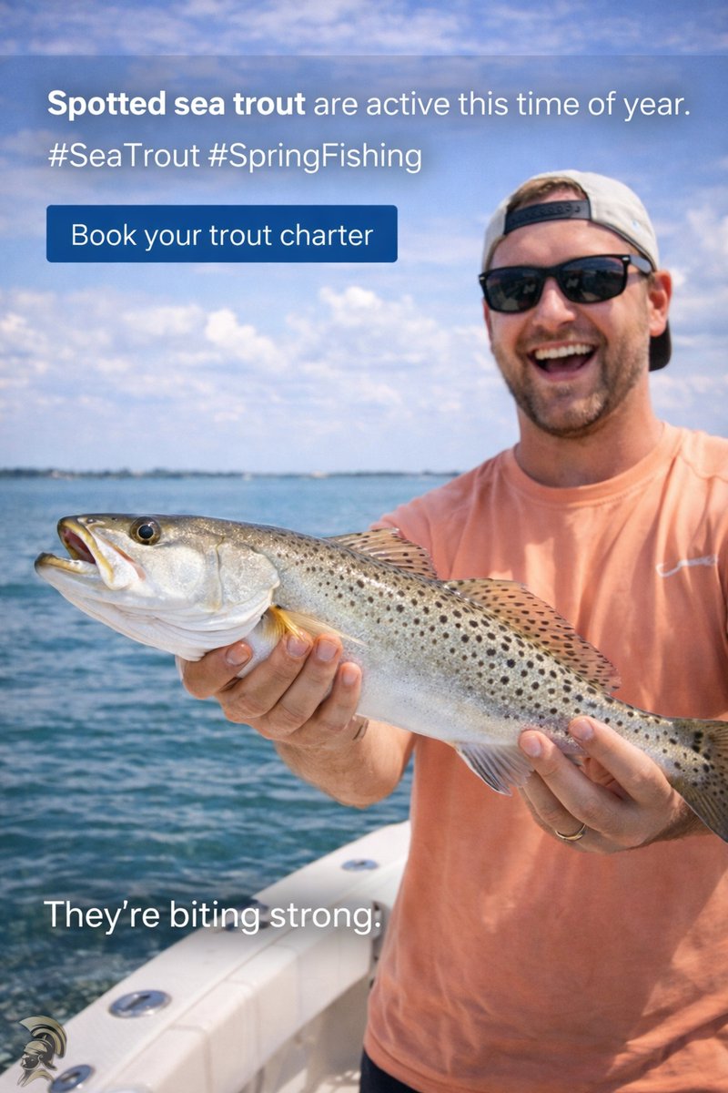 AwestruckFish's tweet image. Spotted sea trout are active this time of year. #SeaTrout #SpringFishing