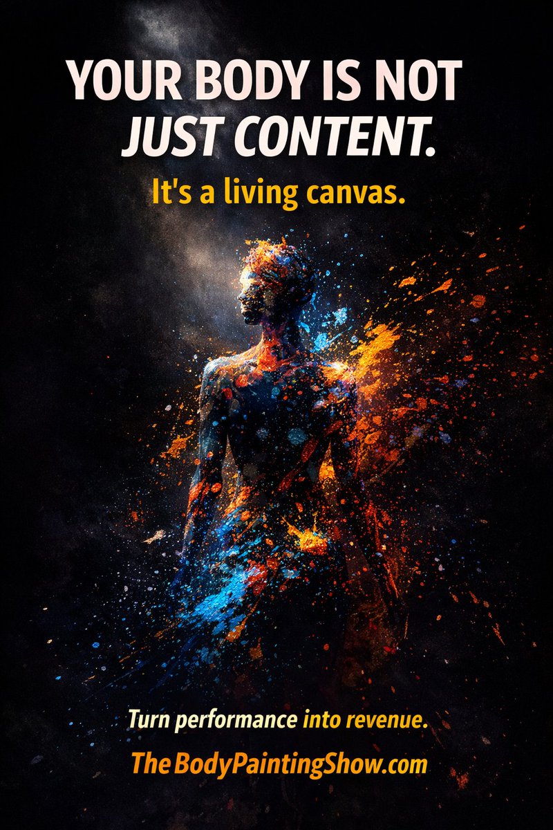 LesterLind58122's tweet image. YOUR BODY IS NOT JUST CONTENT

The body isn’t just a backdrop.

It’s a living canvas.

And if you’re an artist bold enough to use it…

You deserve a platform that treats it like art — not a violation.

The Body Painting Show is recruiting:

• Festival painters
• Cosplay