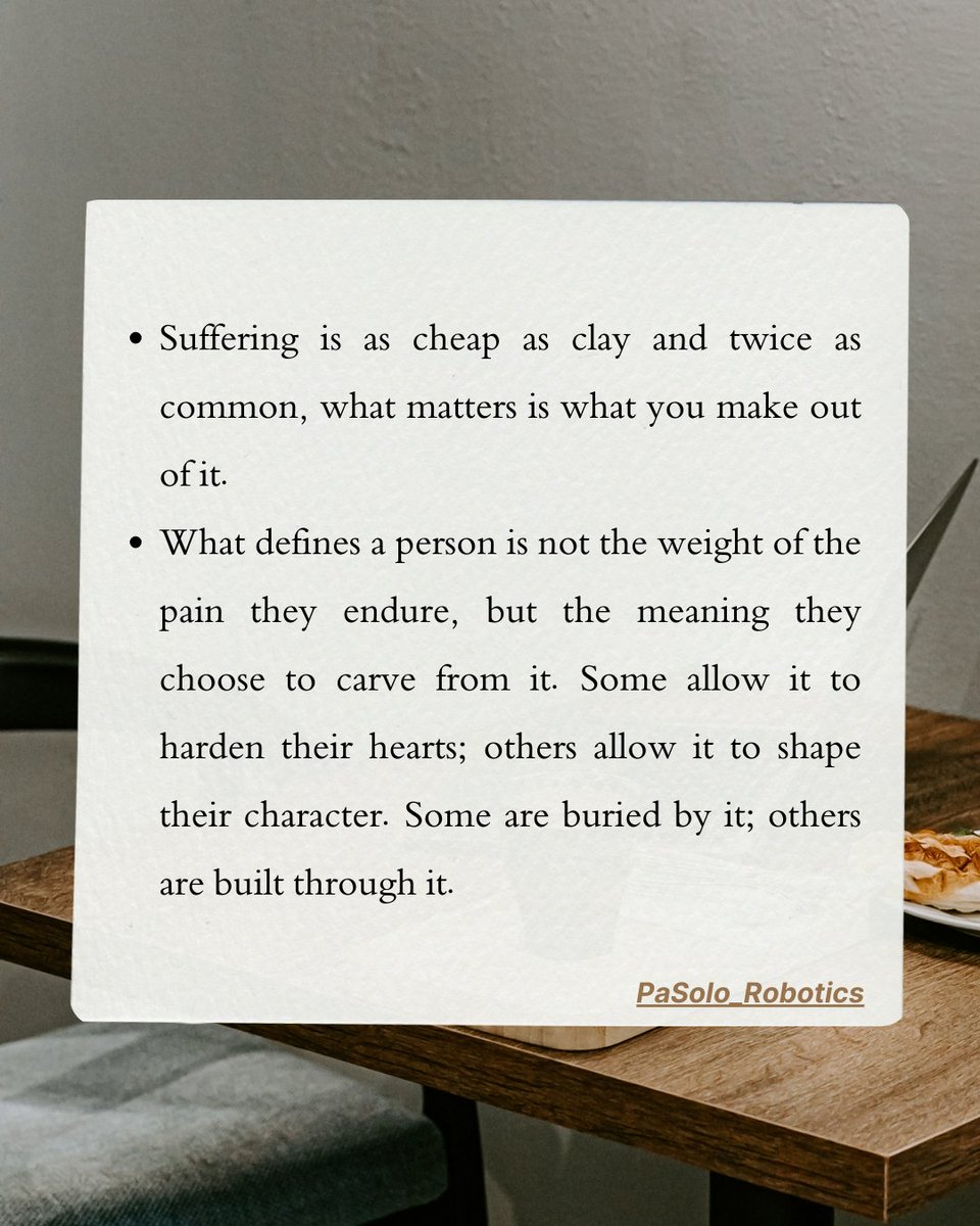 PaSoloRobotics's tweet photo. Your Experience without an outcome remains a story to the hearing of another... but your Experience with an outcome (physically and all round) sticks as an inspiration to the hearing of another. 

#fypシ 
#GrowthMindset https://t.co/EcGUsSeDkY