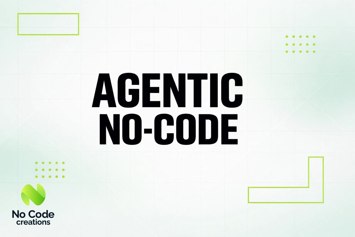 NoCodeCreations's tweet photo. In 2026, 'No-Code' isn't simple. It's agentic. 🤖

The shift to autonomous AI workflows is here. Stop thinking about drag-and-drop. Start thinking about intelligence that scales itself.

Are you building for 2024 or 2026? 🚀

#NoCode #FounderLife #AI https://t.co/am1Whb4O0J