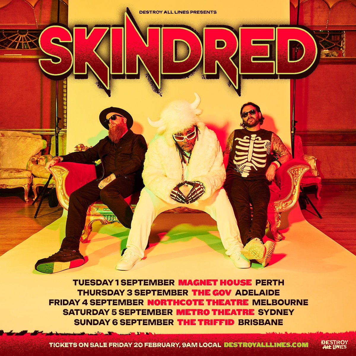 Skindredmusic's tweet photo. Australia - We are coming this September ! Tickets on sale now from
https://t.co/pWpTdCbOzn https://t.co/F5J7ieb7sg