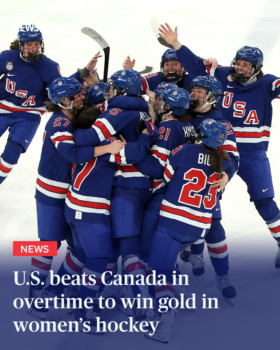 The United States women's hockey team won gold Thursday, beating rival Canada 2-1 in overtime.

The team trailed Canada for the majority of the game until captain Hilary Knight scored with about two minutes left in regulation.

With the goal, the U.S. and Canada entered a