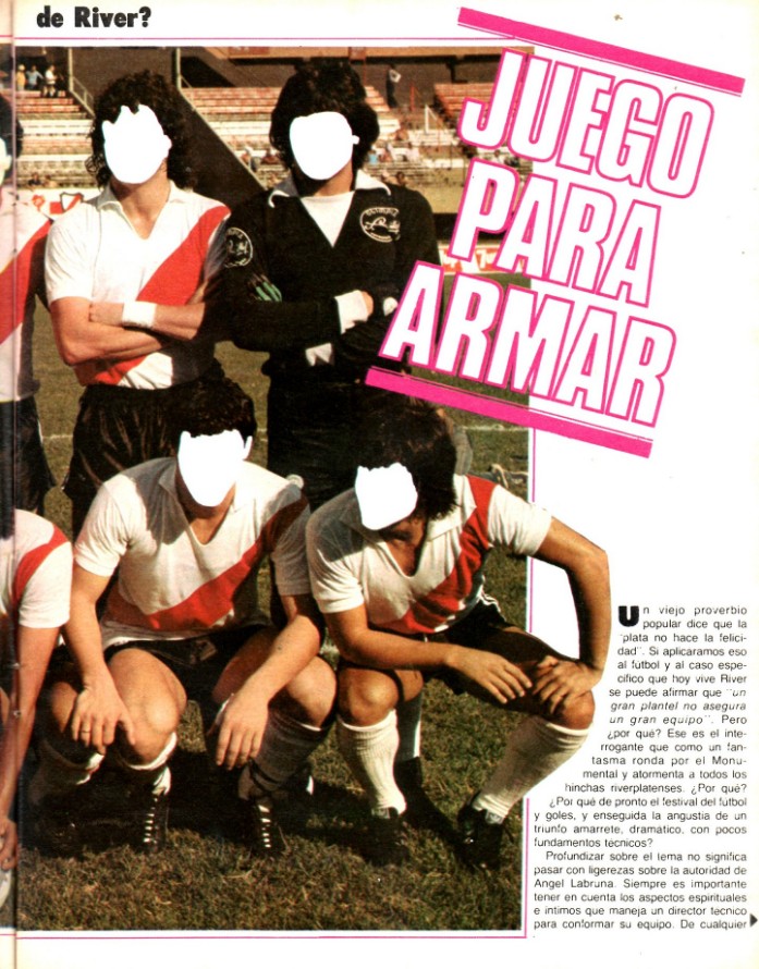 Nada que ver con los desaparecidos esta edición del Gráfico River de 1980.